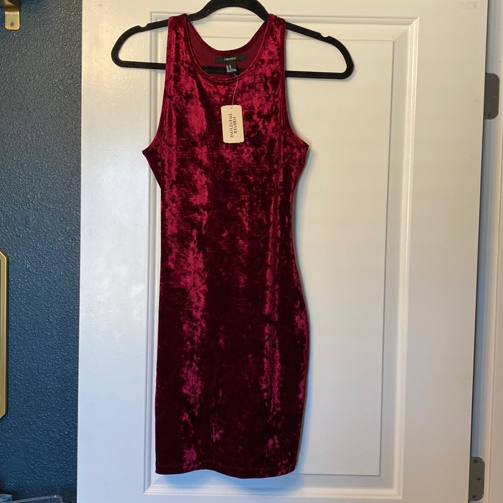 Forever 21 Size M Velvet Dress NWT